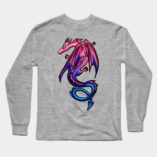 Bisexuality LGBT Pride Dragon Long Sleeve T-Shirt